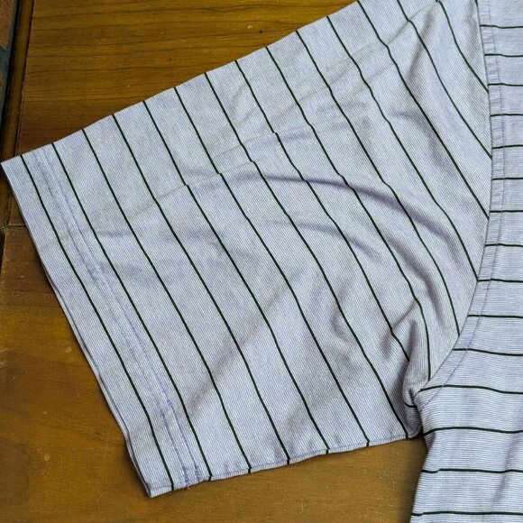 Peter Millar Men's Large Purple Striped Golf Polo Isleworth GC Course Logo Shirt - Picture 8 of 16
